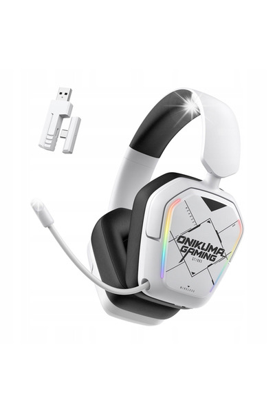 Onikuma Căști de gaming Bt883 cu microfon, autonomie de 20 de ore, RGB, USB, ...