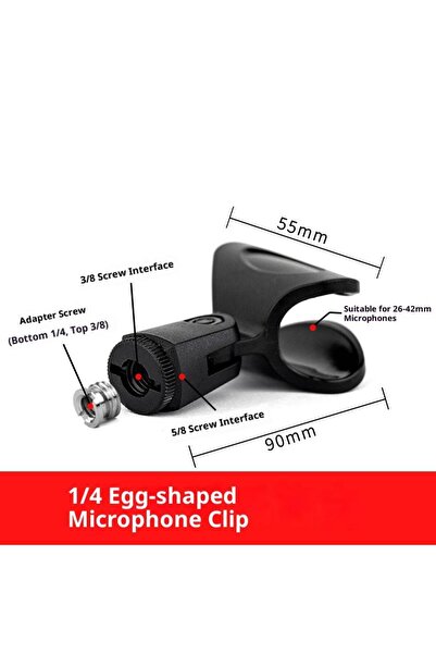 Choice1 A2 【C】1Pc Drum Mic Clip Holder Microphone Crab Clamp Mount for Mic St...