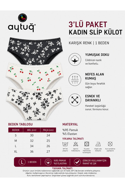 Aytuğ 3-Pack of Slips