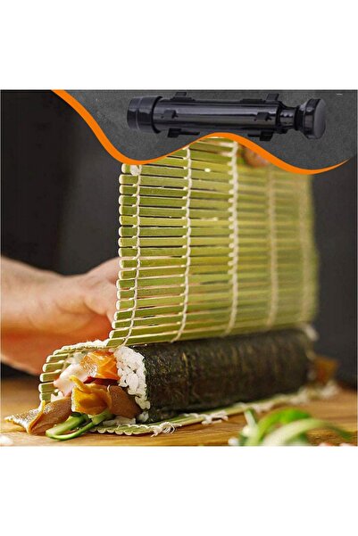 NO BRAND Set mașină de făcut sushi cu covoraș de rulare, accesorii sushi, baz...