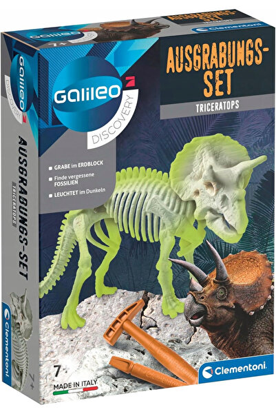 NO BRAND Kit de Excavare Arheologică Triceratops 7+ Jucărie Educativă de Arhe...