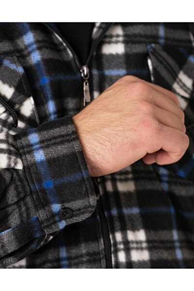 NO BRAND Geacă mare călduroasă din fleece, de iarnă, pentru bărbați, căptușit...