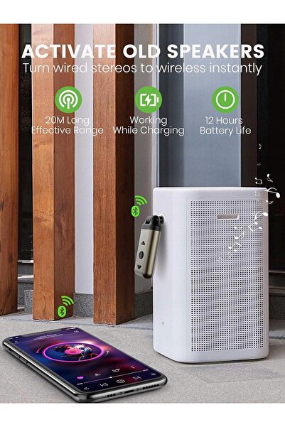 NO BRAND Adaptor Wireless Bluetooth 5.4 Receptor Rotativ Hvmlak Air88