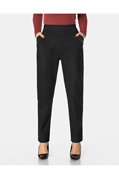 NO BRAND Pantaloni eleganți de damă, din material, cu talie înaltă 99912-2 8X...