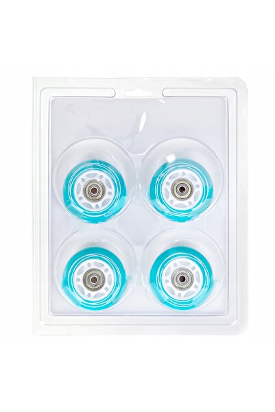 NO BRAND 8x Roți luminoase cu LED-uri pentru patine cu rotile RAVEN Loret Gli...