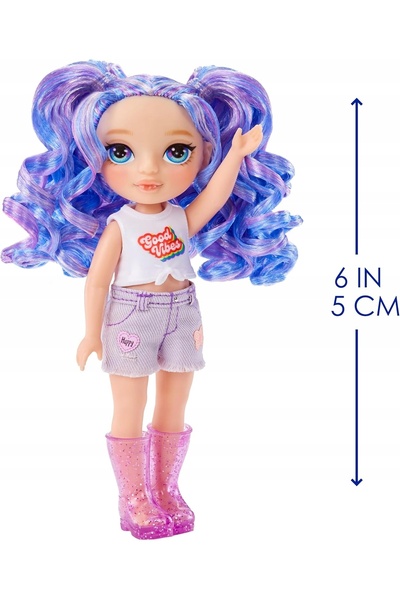 NO BRAND Lalka Amethyst 14 cm Geantă de modă violet cu nisip magic pentru cop...
