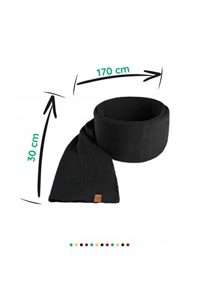Brødrene Set de iarnă pentru bărbați: căciulă, fular și mănuși, brodat, negru.