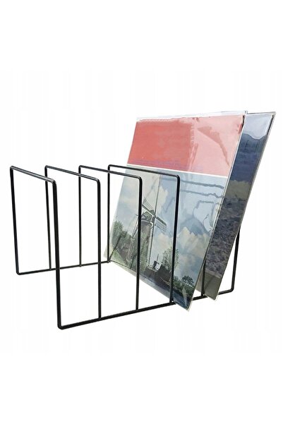 NO BRAND STAND DE EXPOZIȚIE DIN OȚEL pentru discuri de vinil – organizator pe...