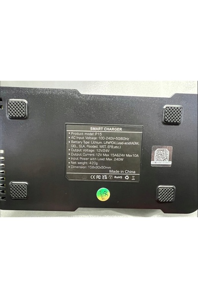 NO BRAND 15A încărcător-Redresor inteligent LCD pentru baterii auto 12V 24V