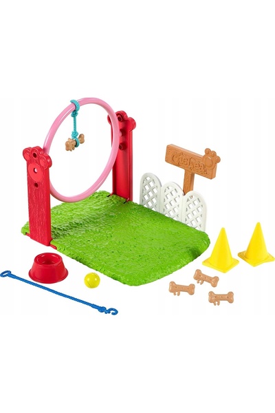 mattel LALKA BARBIE CHELSEA CU ANIMALE DE COMPANIE dresor de câini