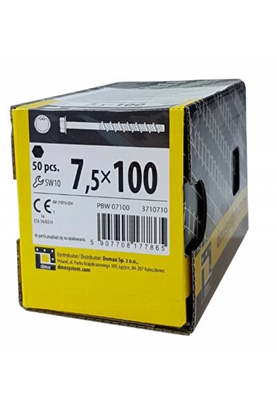 NO BRAND Șuruburi pentru beton călit 7,5X100 50 buc.