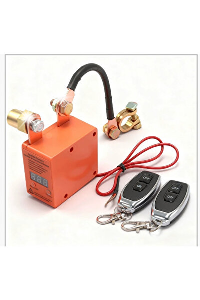 NO BRAND Comutator automat de deconectare a bateriei cu telecomandă, LED, 12V...