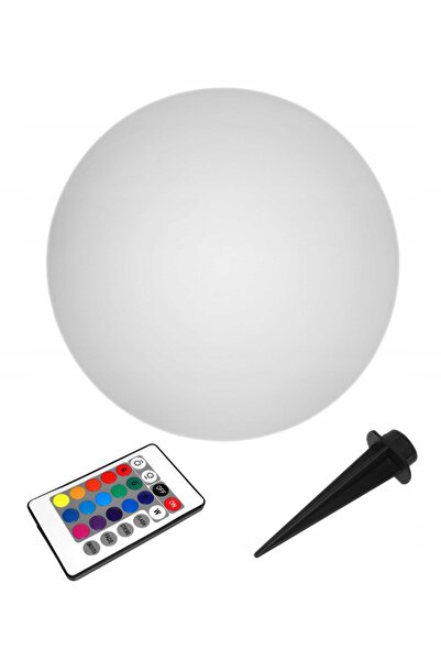NO BRAND Lampă solară LED sferică verticală 17cm RGB senzor crepuscular alb V...