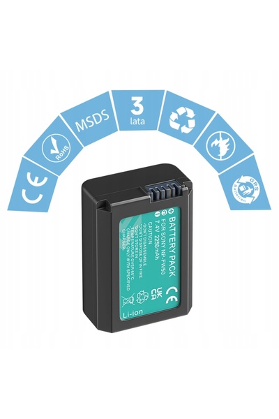 NO BRAND Baterie 2250mAh NP-FW50 + Încărcător LCD pentru Sony ZV-E10 Alpha A6...