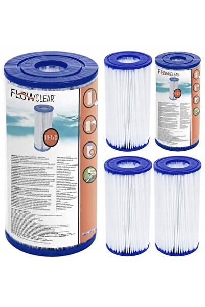 NO BRAND 4x Filtru Cartuș Pompă Piscine Filtrare Best-Way Iii 58012