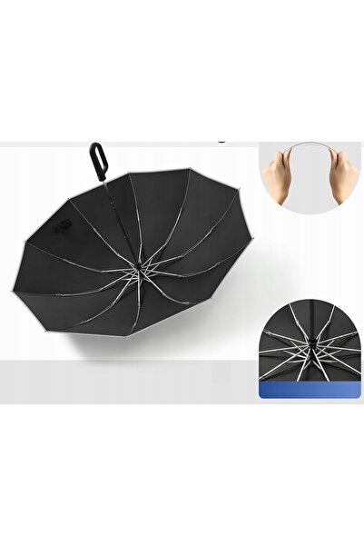 NO BRAND Umbrelă de călătorie portabilă, compactă, durabilă, rezistentă la vâ...