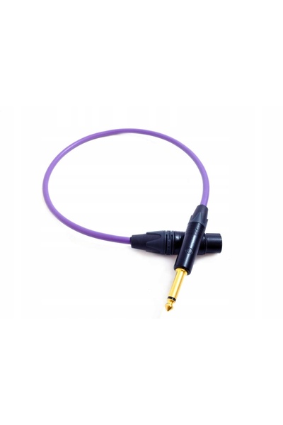 NO BRAND Cablu XLR mamă - Jack 6,3mm mono mufă MELODIKA MDJX50 PURPLE RAIN 5m