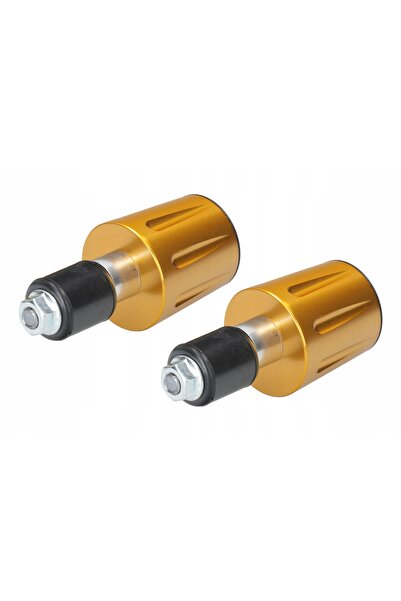 NO BRAND Capete de ghidon universale CNC cu greutate 22mm Hlp Gold