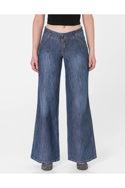 NO BRAND Pantaloni de damă Szwedy evazați cu picior larg Rader Jeans 768/215 72