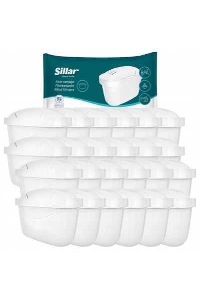 NO BRAND 24X Filtru de apă Sillar pentru carafă filtrantă Aquaphor Wessper Glass