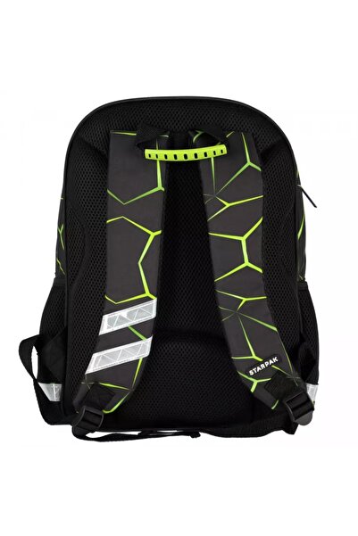 NO BRAND Starpak Rucsac școlar cu multiple compartimente, Negru, Multicolor, ...