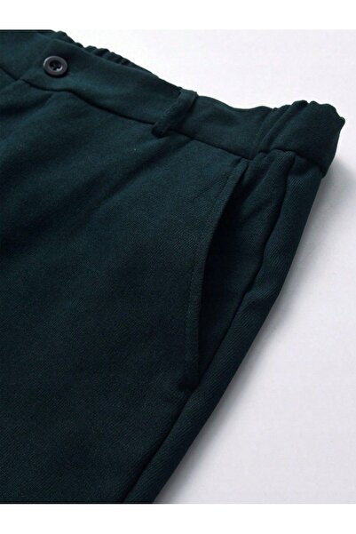 NO BRAND Set costum verde oliv, pantaloni simpli, sacou, SHEIN S