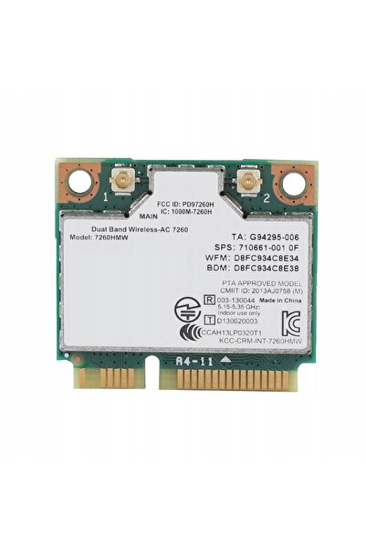 NO BRAND Placă de rețea wireless Bluetooth 4.0 2 în 1 Intel 7260Hmw 7260Ac