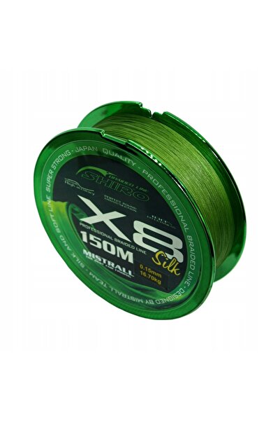 NO BRAND MISTRALL SHIRO X8 VERDE 150 M 0.25MM Fir împletit