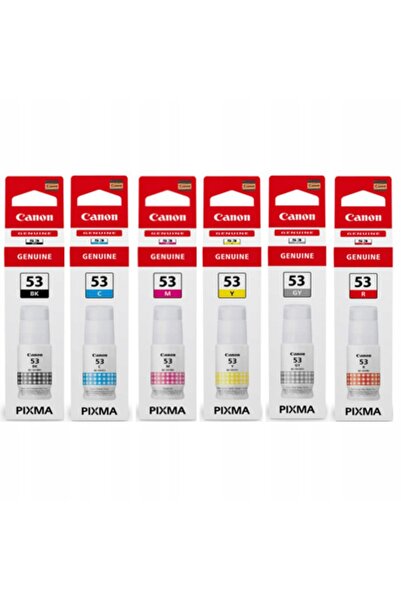 NO BRAND 6x cartușe de cerneală noi originale Canon GI-53 GI53 Pixma G550 G650