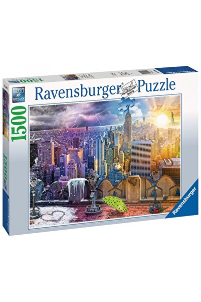 NO BRAND Puzzle Ravensburger New York Vară Iarnă 1500 piese.