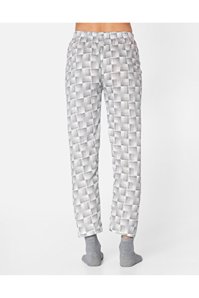 NO BRAND Pijamale de damă din bumbac, set cu bluză cu mânecă lungă și pantalo...