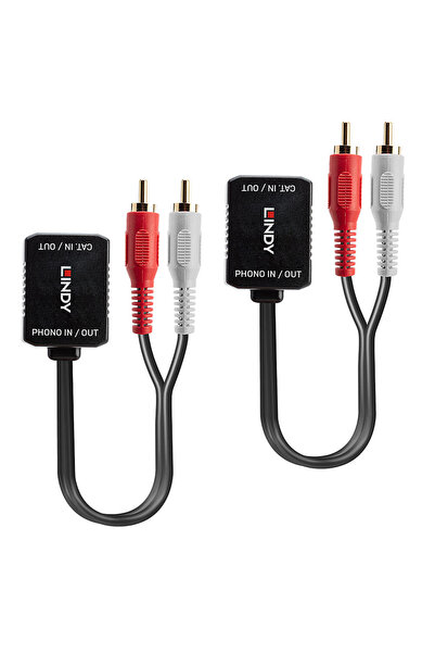 NO BRAND Cablu prelungitor RCA 2xRCA (Cinch) la RJ45, 70460, 500m