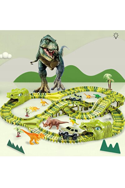 DexXer MEGA SET PISTĂ DE CURSE XXL DINOZAUROI PARC DINOSAURILOR MAȘINĂ CADOU ...