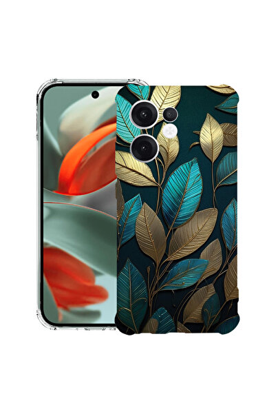 bestcase ®   Husă Antișoc pentru OPPO Reno15F / FS, Pene Aurii, 3145726 AS 1164