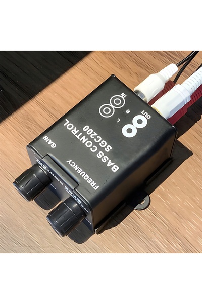 NO BRAND Regulator de ton Niskich pentru amplificator auto, corector RCA