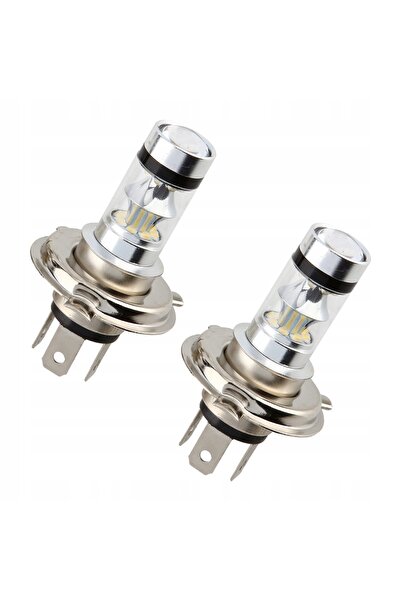 NO BRAND 2x Bec LED auto pentru proiectoare ceață H4 100W 20SMD Putere mare
