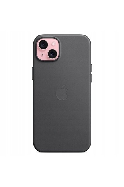 Apple Husă FineWoven cu MagSafe pentru iPhone 15 Plus, neagră