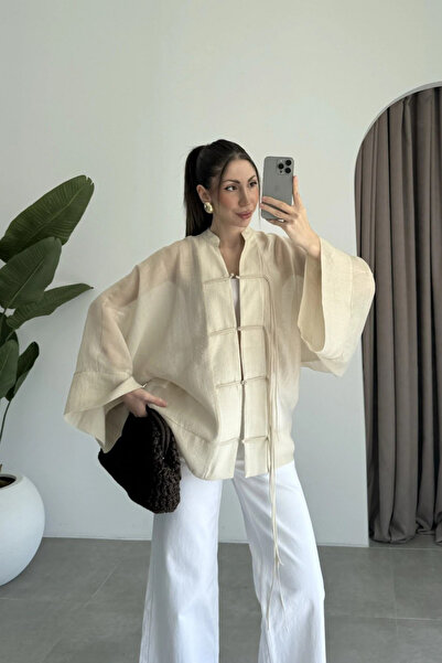 çatı moda Γυναικείο πουκάμισο με μανίκια νυχτερίδας, άνετη εφαρμογή, κιμονό, ...