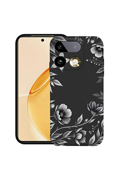 bestcase ®   Θήκη TPU Υπέρλεπτη Husa για Realme 16 Pro 5G, Μαύρο Φλοράλ, 3159...