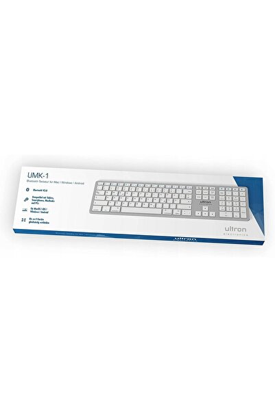 NO BRAND Tastatură Bluetooth fără fir Ultron Umk-1 pentru 4 dispozitive Mac O...