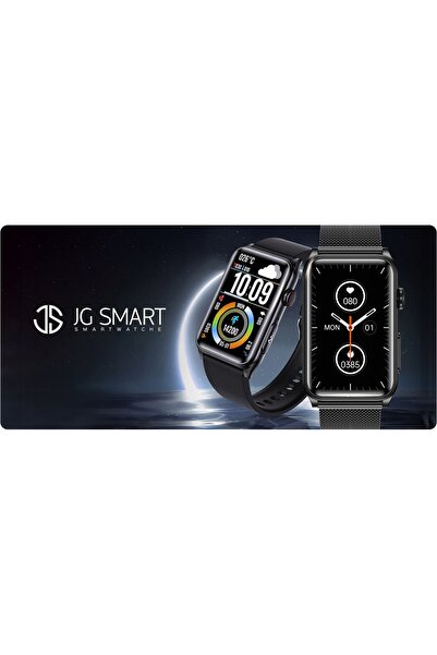 NO BRAND Smartwatch Jg Smart Negru ECG Tensiune arterială Glucoză Ritm cardiac