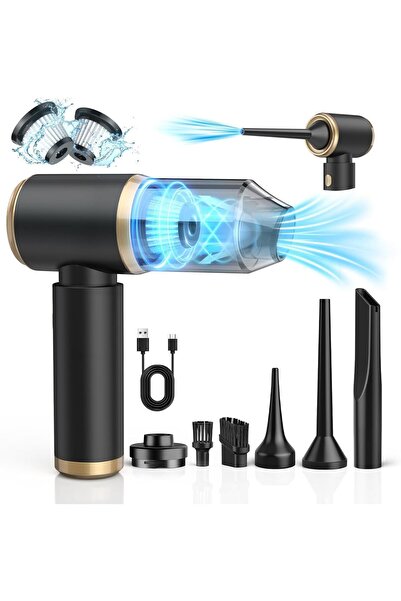 NO BRAND 15000Pa Aspirator de mână 4 în 1, fără fir, pentru mașină, casă, cov...