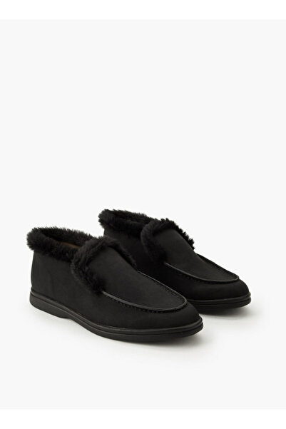 Renzo Ruganni Women Faux Fur Slip-On Loafers