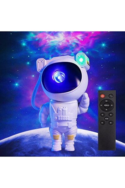NO BRAND Proiector LED Cer Înstelat pentru Astronauti, Lumină de Noapte + Tel...