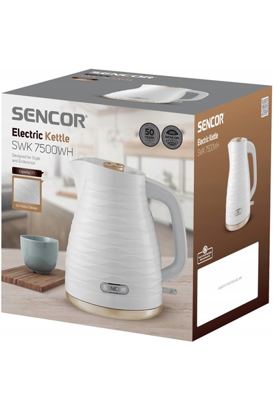 Sencor SWK7500WH 360 fierbător electric elegant °   STRIX 2200W 1.7L alb