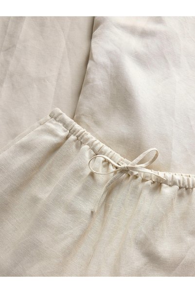 NO BRAND Pantaloni bej cu croială largă, clasici, cu in suplimentar, XXL