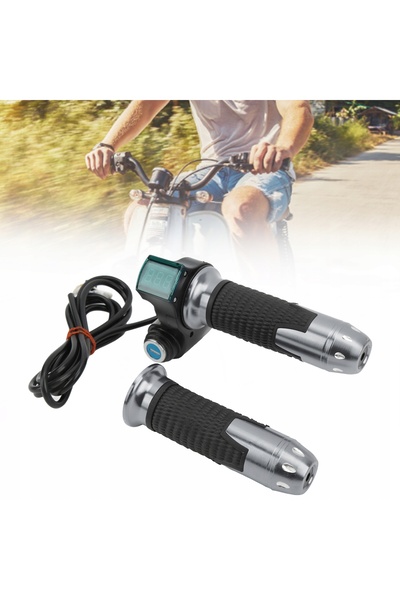 NO BRAND Manșon de accelerație rotativ pentru ghidon, pentru scuter și bicicl...