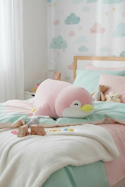 Miniso Lisanslı Pembe Pendy Oturan Peluş Oyuncak – Yumuşak 38 Cm