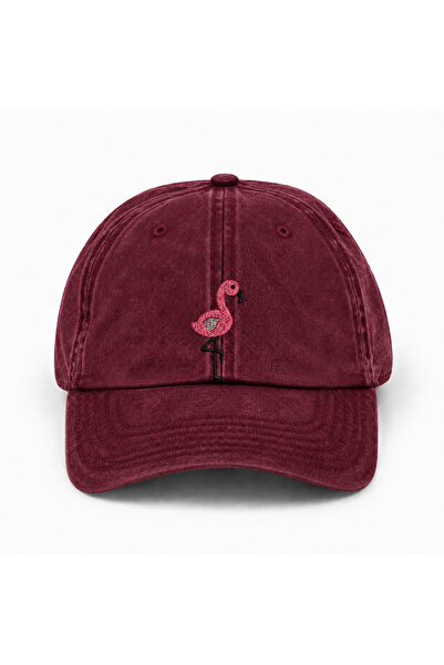 WeavedCo Flamingo Embroidered Unisex Cotton Vintage Washed Adjustable Cap Hat...
