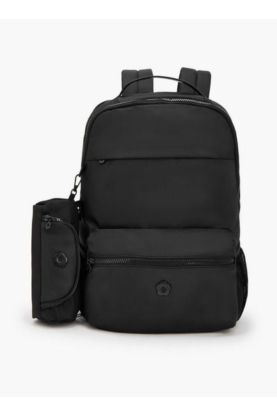 Missy Solid Backpack with Detachable Side Pouch